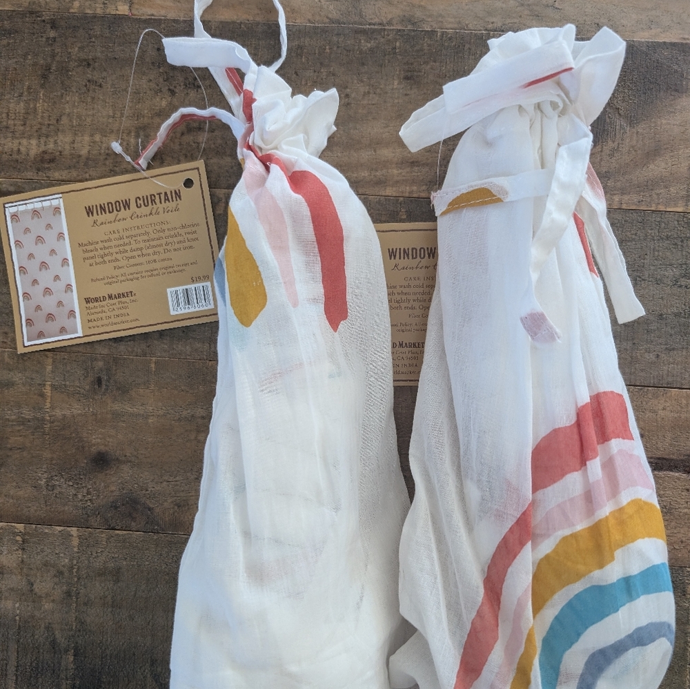 World market rainbow curtains